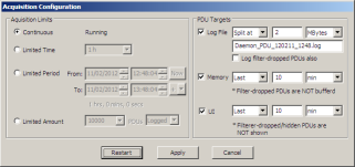 Argos PDU Logging Configuration