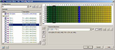 Tetra ISI E1 Timeslot Editor